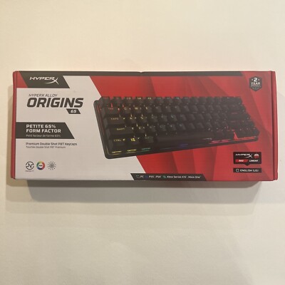 HyperX Alloy Origins 65 Mechanical Gaming Keyboard for PC Red Linear NEW Sealed