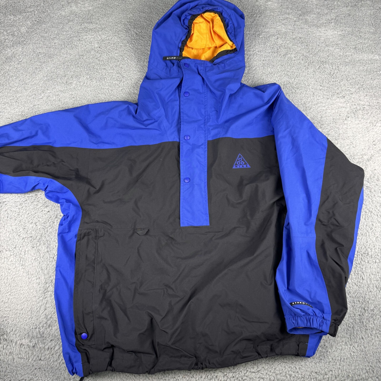 Vintage Nike ACG Jacket Mens Medium Blue Mesh Lined Snap
