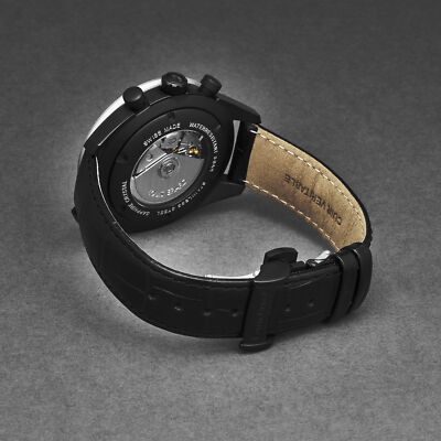 Pre-owned Louis Erard Louiserard Sportive, M, Strp, Blk Chrno-d,s/s Blk-b,m A