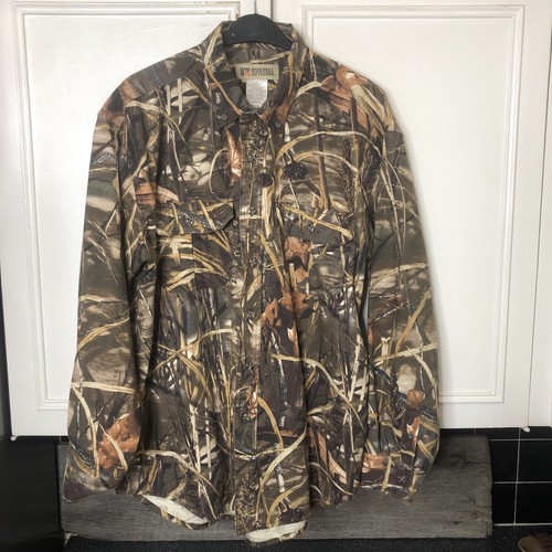 Russell Outdoors Mens Advantage Max-4 HD Camo Long Sleeve Size XL