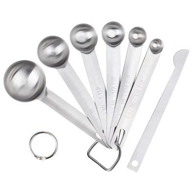 Upgrade Stainless Steel Measuring Spoons Set, Small Tablespoon, Teaspoons, Se...