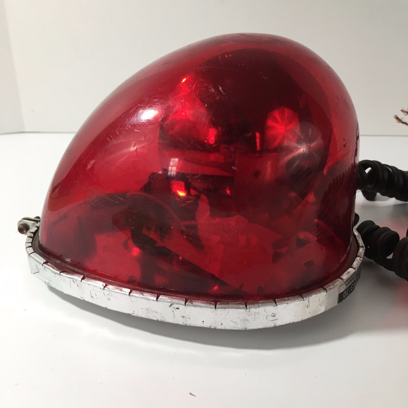 Signal-Stat 381Red Beacon Light Siren Starksy and Hutch - Needs work