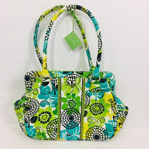 Vera Bradley Womens Purse Lime's Up Lime Green Frame Bag Satchel New G81