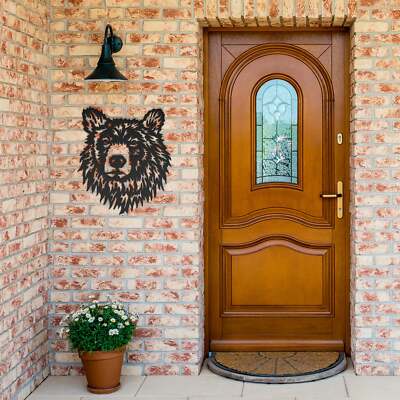 Bear Head Metal Wall Art | Unique Wildlife Decor