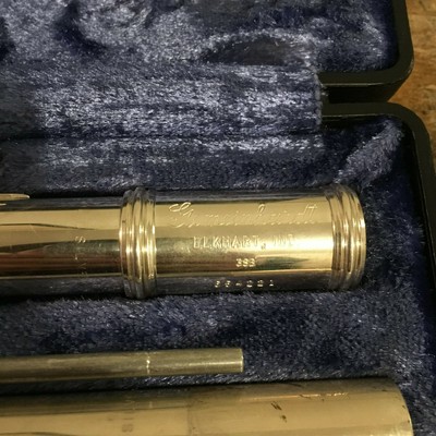 Gemeinhardt Flute Model 3SB SOLID SILVER Open Hole w/ Cases