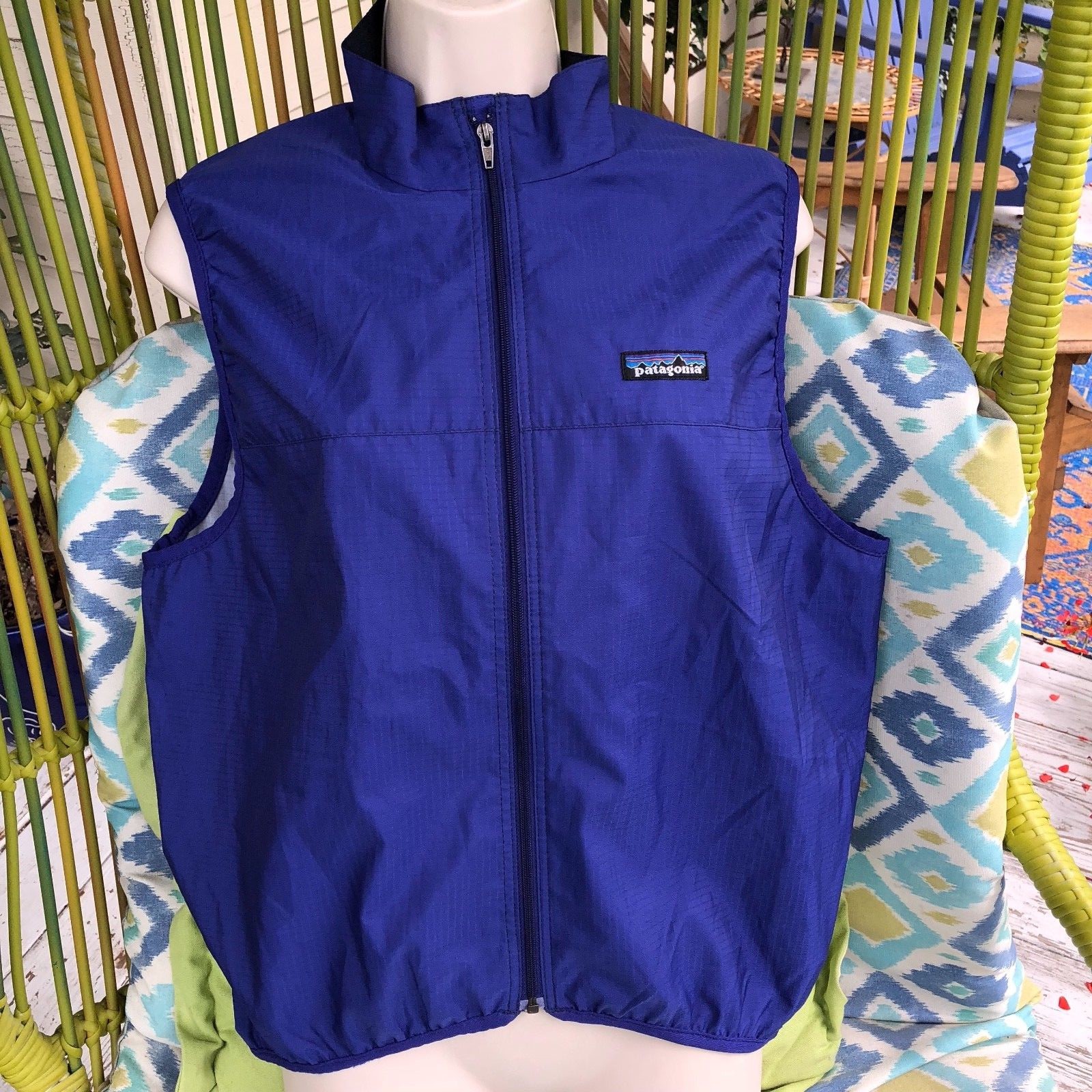 PATAGONIA Velocity vest 1996/NEVER worn/blue | eBay