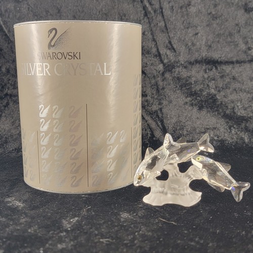 Swarovski Crystal 171709 Three South Sea Fish W/ Box Reef