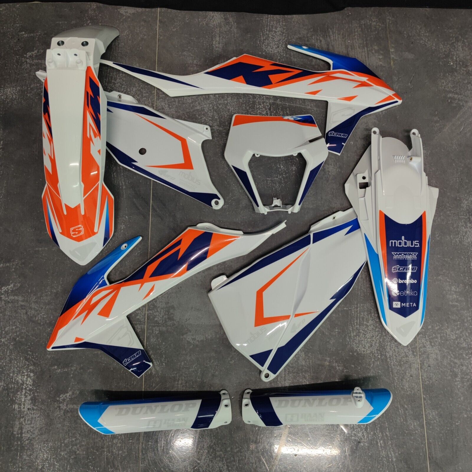 2020-2023 KTM XC-W XCF-W EXC EXC-F Plastics Graphics | ABS 2020-2023 KTM XC-W XCF-W EXC EXC-F Plastics Graphics | ABS