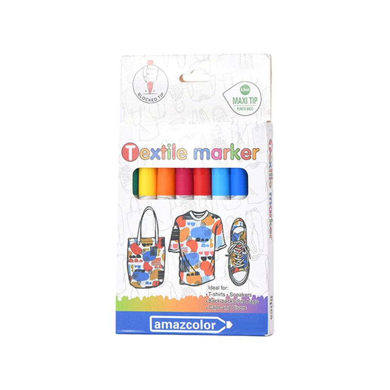 Acrylic Paint Marker Pens Permanent For Stone Leather Fabric Plastic 8 Colours