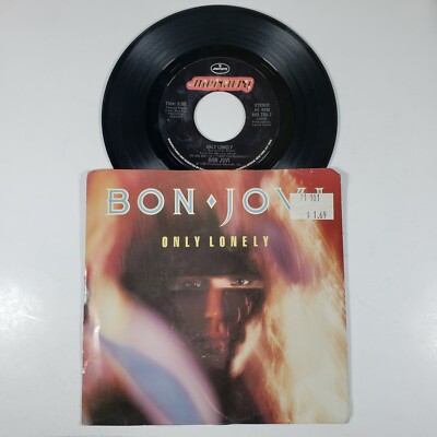 Bon Jovi ''Only Lonely'' ''Always Run To You'' 45 Vg+ Tested Picture Sleeve Jukebox