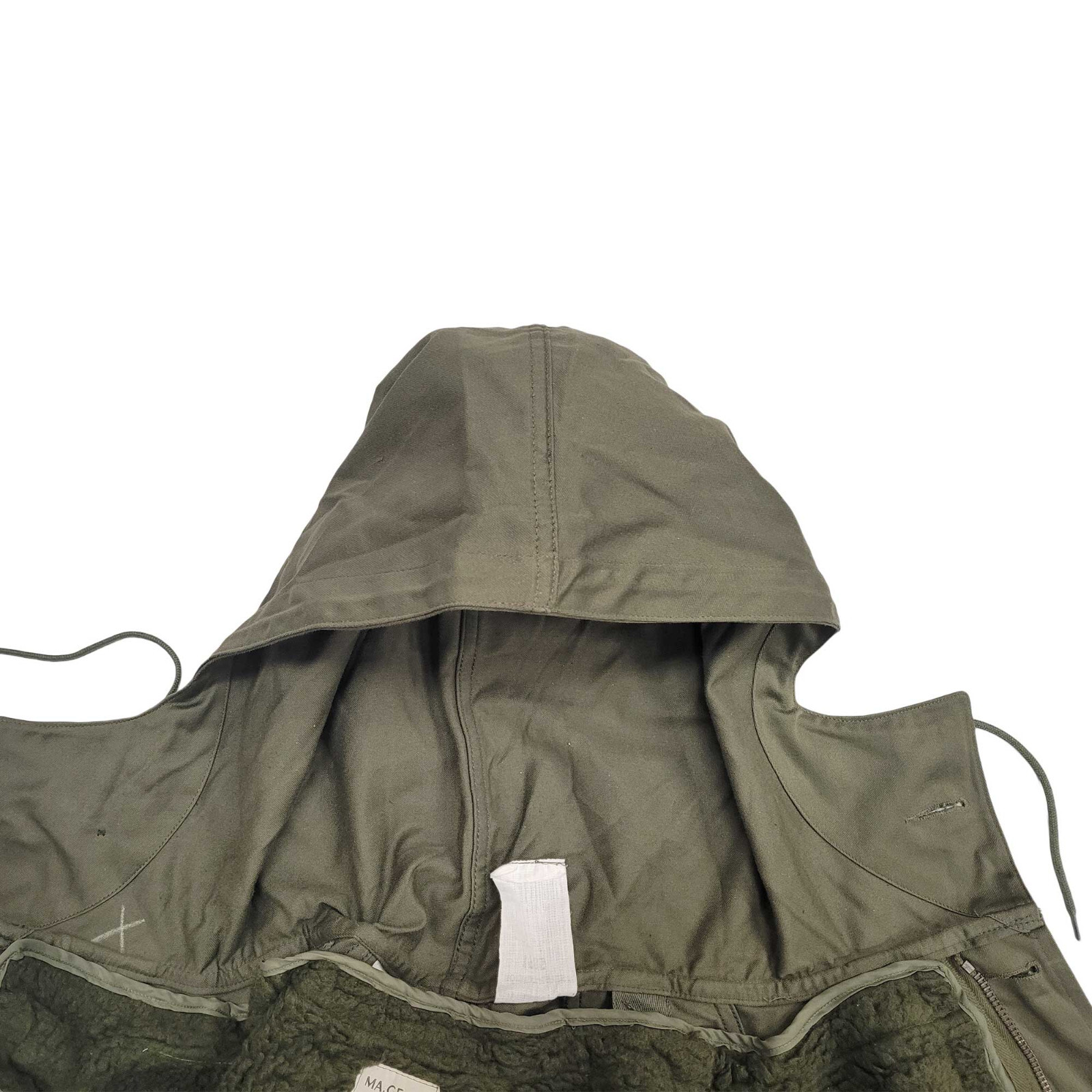 Army Jacket Original French Parka Lined Military Coat Vintage Hunting Fishing