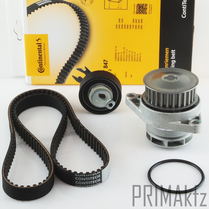Conti Ct847 Courroie CrantÃ©E + Poulie + Pompe Ã L'Eau Pour Seat Skoda Vw 1.6