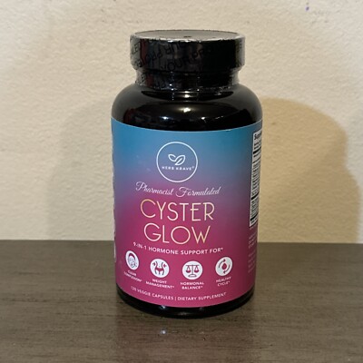 Herb Krave- Cyster Glow Natural Hormone Support for Women - 120 caps - EXP 03/27