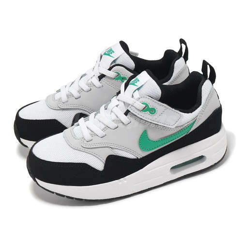 Кроссовки Nike Air Max 1 Easyon PS White Stadium Green для детей дошкольного возраста Повседневные DZ3308-108