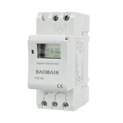 Baomain THC15A AC 220V - 240V Digital LCD Power Programmable Timer Time Switc...