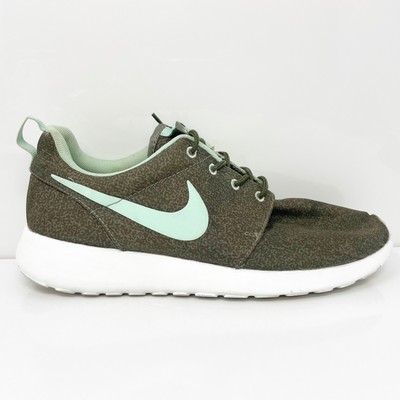 

Nike Womens Roshe Run Print 599432-330 Зеленые кроссовки для бега, размер 9, Зеленый, Roshe Run Print