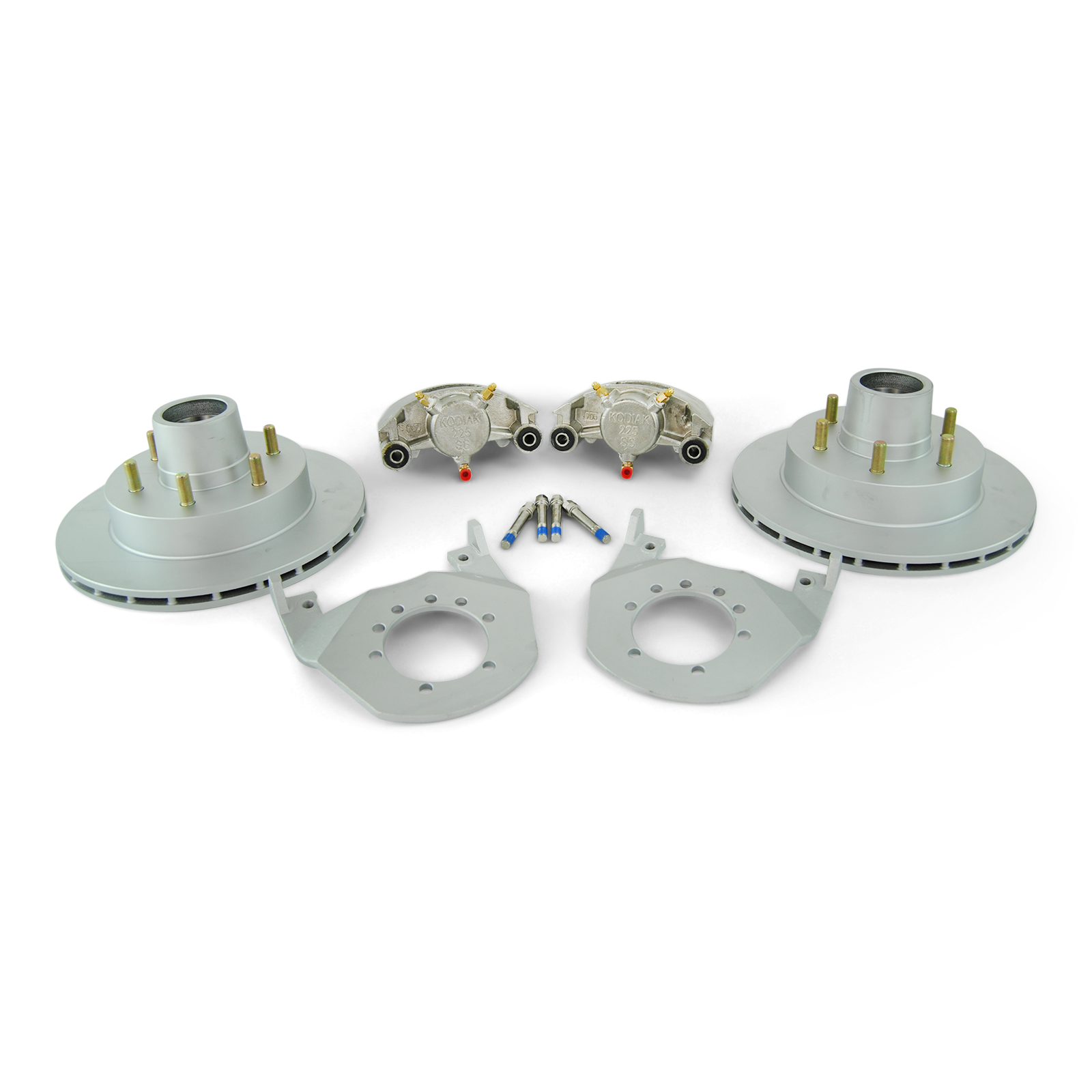 Kodiak Boat Trailer Integral Hub Disc Brake Set Kit 6 Bolt W/ STAINLESS