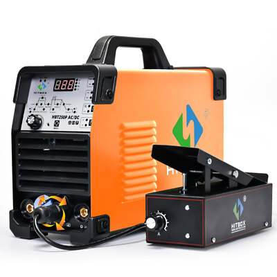 HITBOX Tig Welder 220V 200Amp Aluminium Pulse AC DC HF ARC TIG Welding Machine