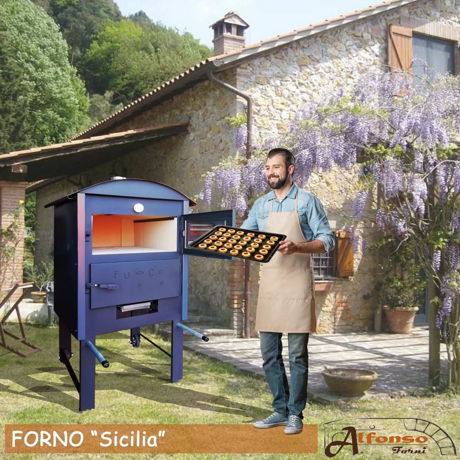 Forno a legna da esterno o da interno ALFONSO FORNI modello \