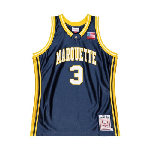 

MITCHELL - NESS NCAA DARK JERSEY MARQUETTE 2002 DWYANE WADE, Синий