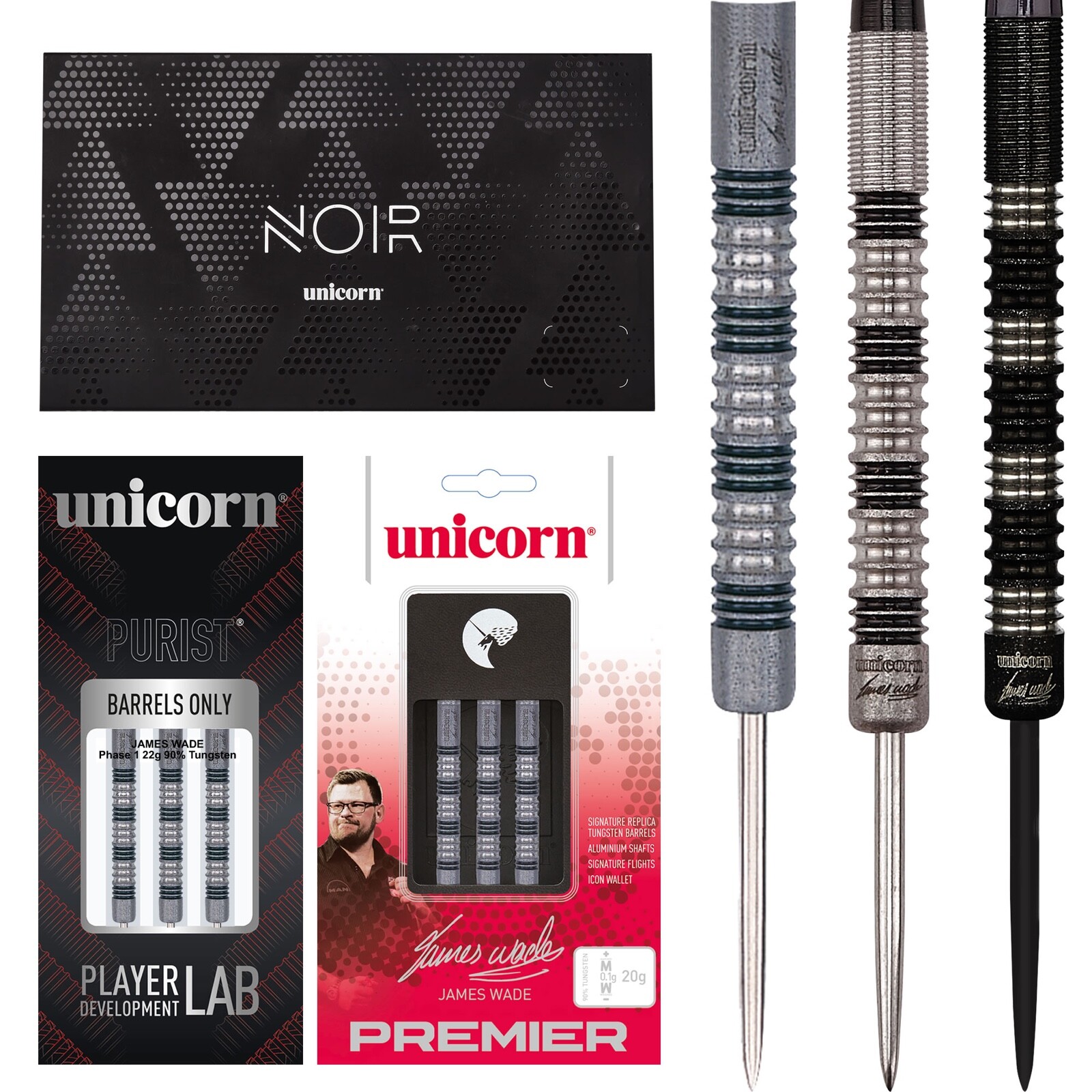 Unicorn James Wadeジェームス・ウェイド 20g （おまけ付き） ソフトダーツ Unicorn ユニコーン PREMIER James Wade プレミア