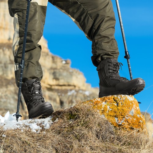 Men's Military Tactical Work Boots Hiking Motorcycle Combat Boots Shoes 8-13