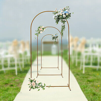 For Ceremony Party Venue Decor Frame 3* Wedding Stand Gold Arch Backdrop Shelf 
