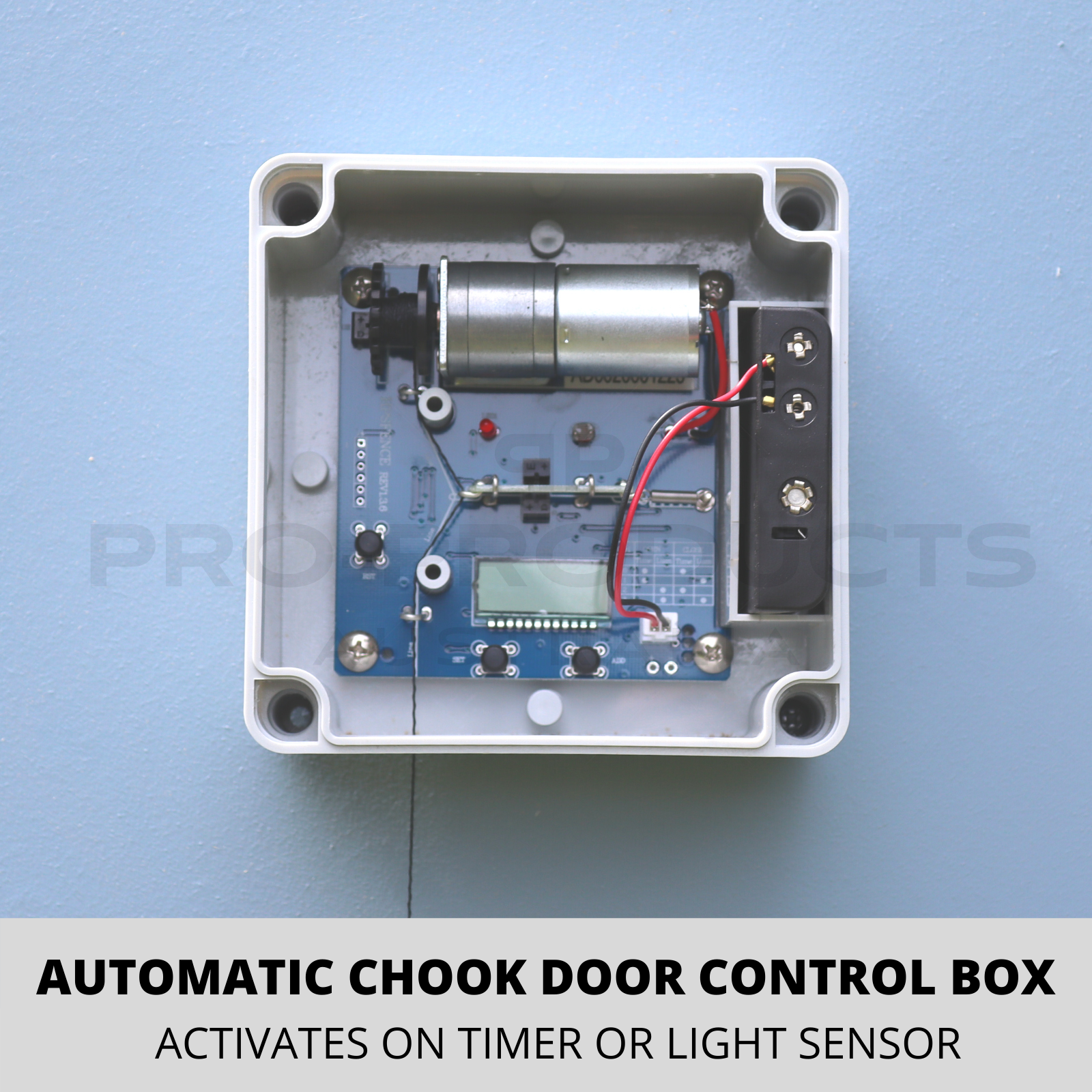 New Automatic Chicken Coop Door Auto Door Opener Cage 