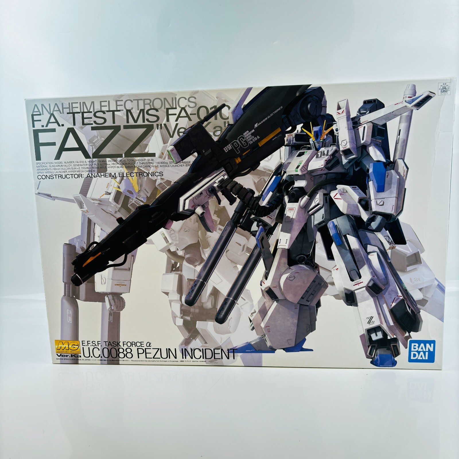 MG Mobile Suit Gundam Sentinel FAZZ Ver.Ka 1/100 Scale Color