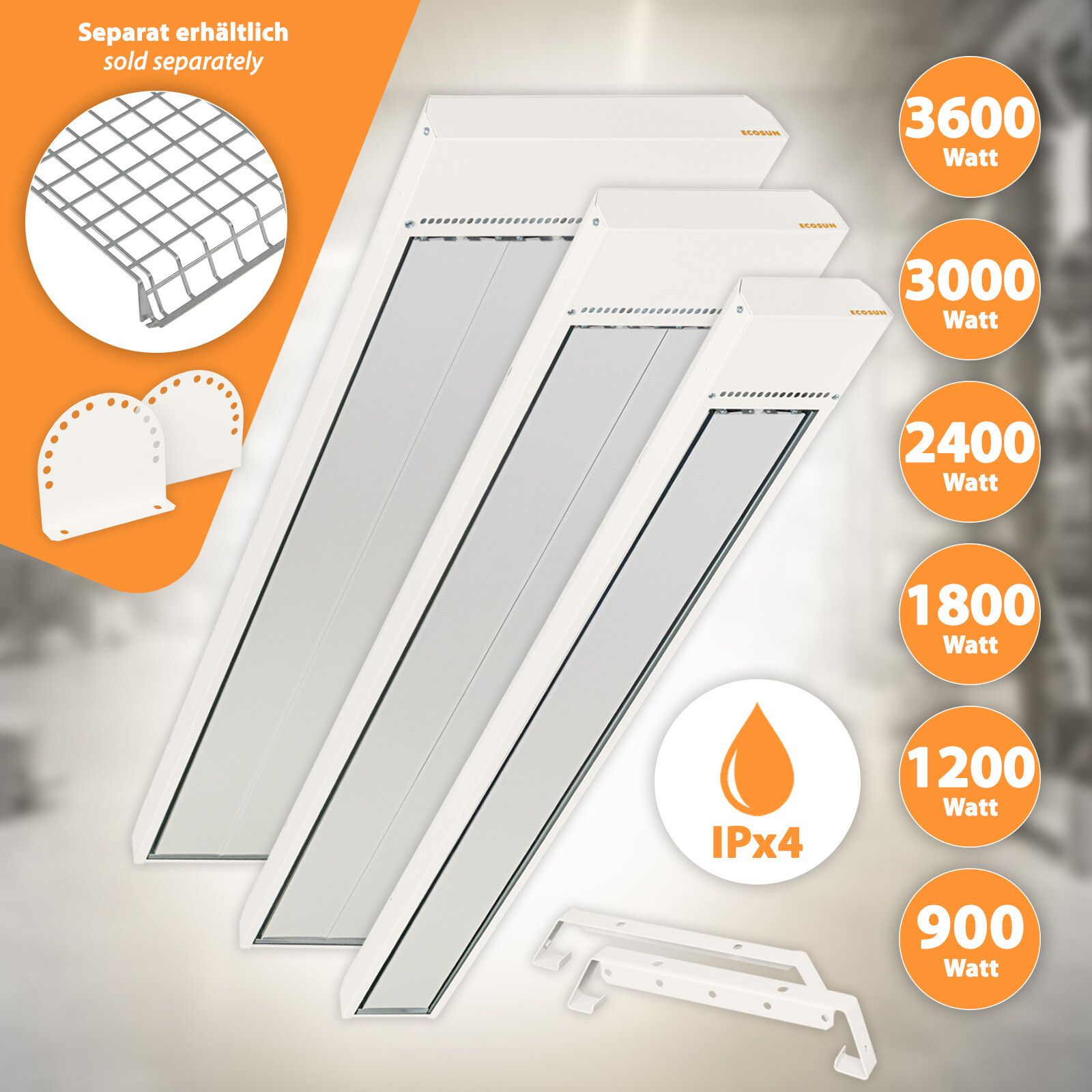 Ecosun S+ Dunkelstrahler 900-3600W - Bild 