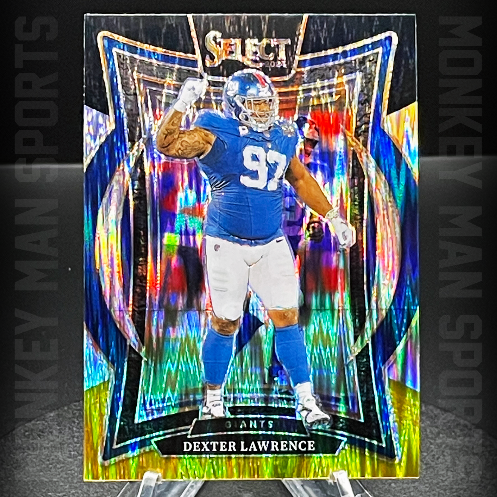 2024 Select - Dexter Lawrence - #52 B/G SHOCK PRIZM GIANTS MINT