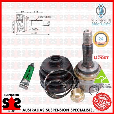 Front Axle Joint Kit, Drive Shaft Suit MITSUBISHI RVR 2.0 4WD (N23W) SPACE