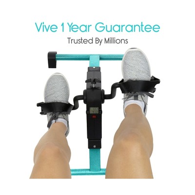 Vive Desk Bike Cycle - Foot Pedal Exerciser - Foldable Portable Foot, Hand, A...