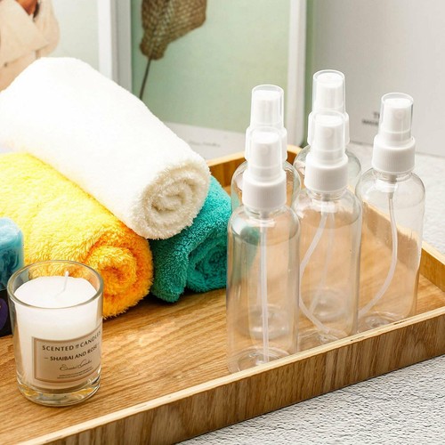 30/60ML Travel Spray Bottle Plastic Transparent Perfume Empty Atomizer USA