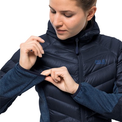 JACK WOLFSKIN DAUNENJACKE JACK WOLFSKIN STRATOSPHERE JACKET WOMEN MIDNIGHT BLUE GR. XL