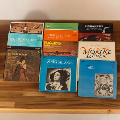 Lot of 11 RCA Records Classical Opera Box Sets Verdi Bellini Puccini Menotti LP