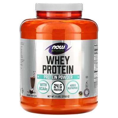 Now Foods Whey Protein Dutch Chocolate  6 lbs 2722 g GMP Quality Assured