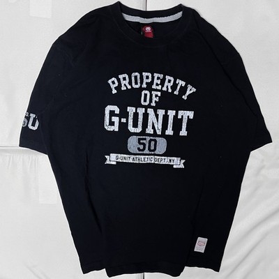 Vintage y2k Ecko 50 Cent property of g unit t Shirt tee   collegiate logo  large