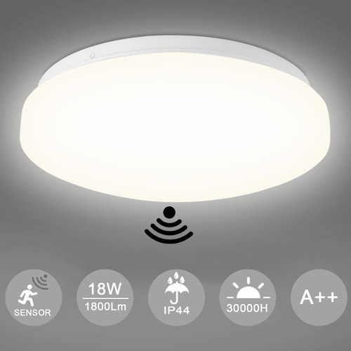 18W 24W LED Deckenleuchte Innenlampe mit 360° Bewegungsmelder Sensor