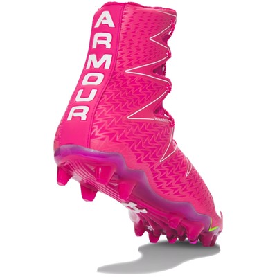 pink under armor football cleats