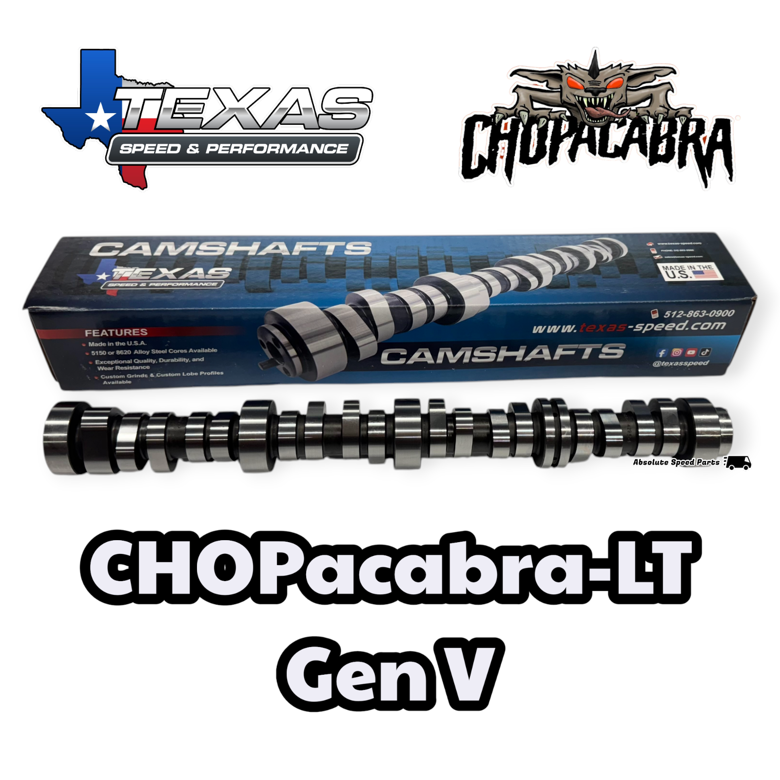 TSP Texas Speed Chopacabra LT Gen V Truck Cam L83 L86 | eBay