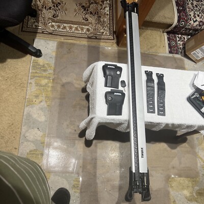 Thule 7503 Aeroblade Edge Raised Rail Single Bar Silver 980-1080mm