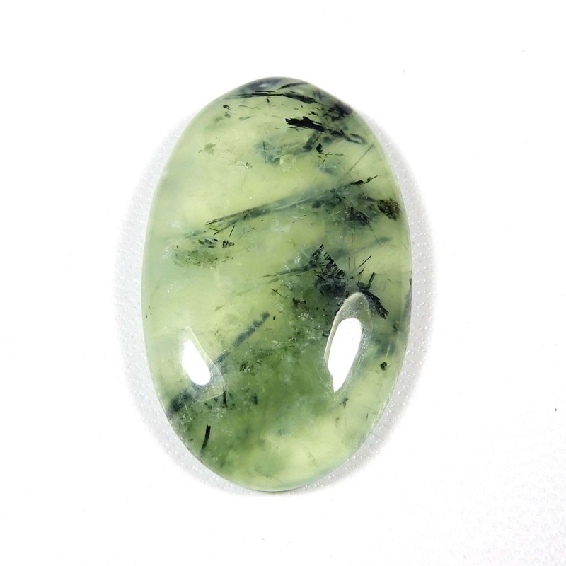 Vert Naturel Prehnite Cabochon Beau Forme Ovale DesserÃ© Gemme 39 Carats Pr-29
