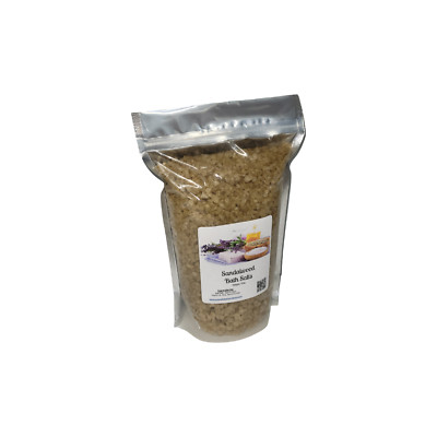 Bath Salts | Sandalwood Scent | 4 Sizes | Aromatherapy | Sea Salt | Epsom Salt