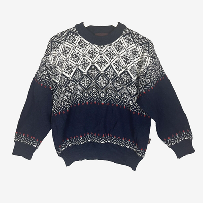Telemark Style Skjaeveland Norway Wool Sweater Size 40 Nordic Snowflakes Vintage