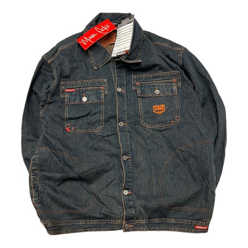 Vintage Y2k Ecko Unlimited Workshop Jacket Overdyed Denim