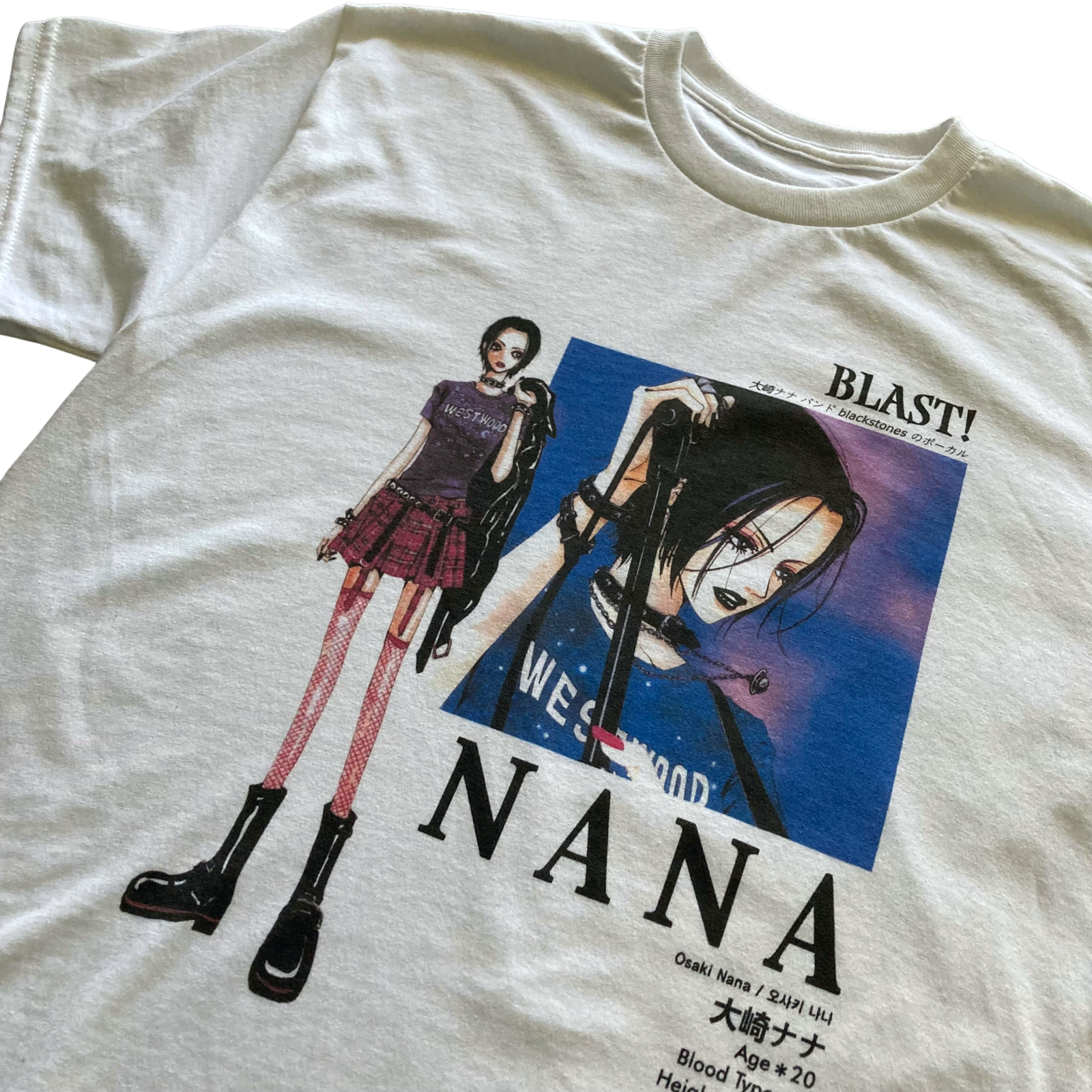 NANA BLACK STONES STAFF Tシャツ　非売品　激レア NANA T-Shirts BLACK STONES size L ai yazawa short sleeve