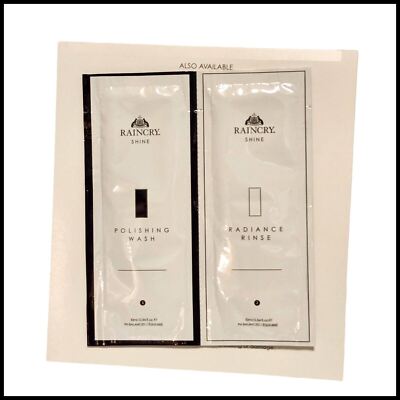 2 x Raincry Shine Polishing Wash Shampoo + Radiance Rinse Conditioner Set Sample