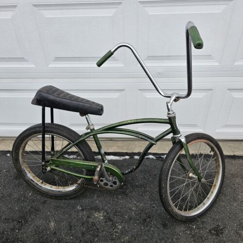Vtg Schwinn Sting Ray Bicycle Green XMX Banana Seat Muscle Vtg Schwinn Sting Ray Bicycle Green XMX Banana Seat Muscle