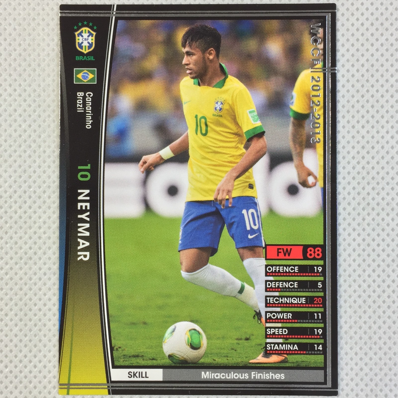 wccf  ブラジル Panini WCCF 2012-13 Neymar Canarinho Brazil A32 Santos FC